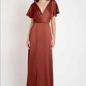 Jenny Yoo Raya Dress in Rust